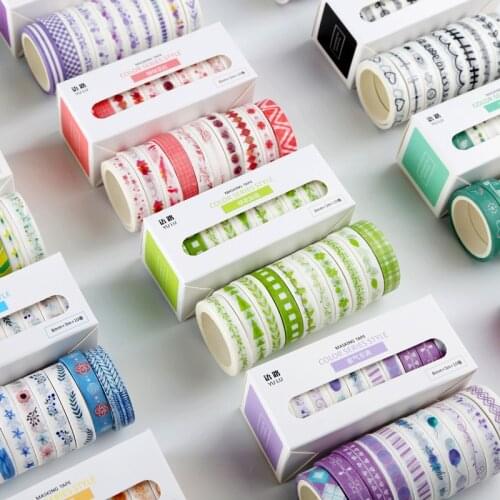 10 pieces / and paper tape Japanese paper DIY planner tape tape sticker decoration stationery tape school office supplies
