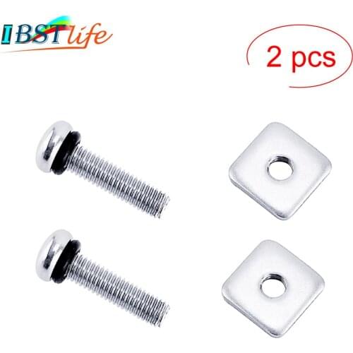 2PCS Stainless Steel 316 Boat Surfboard Fin Screw & Fin Plate Replacement Kit Longboard Fin Screws Plate Multi Tool Accessories