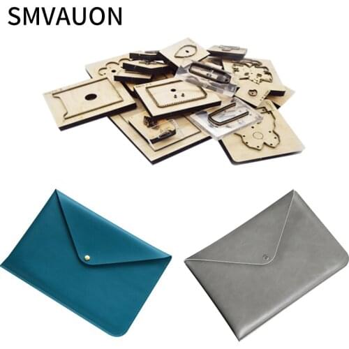 SMVAUON 2020 Fashion briefcase leather cutting Dies DIY Making Decor Supplies Dies Template