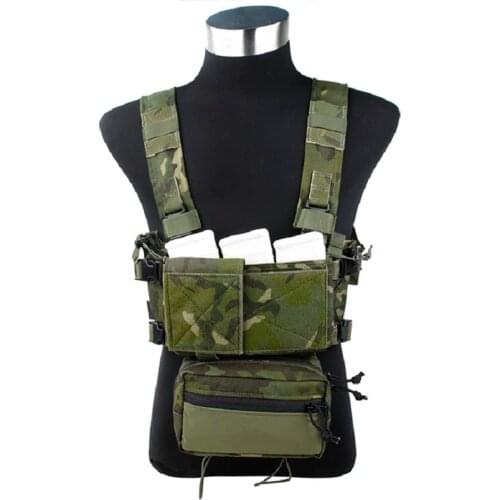 TMC3315-MTP Lightweight Tactical Vest SS Modular Chest Rig Set A Chest Hanging Matte RG/CB Cordura 500D fabric
