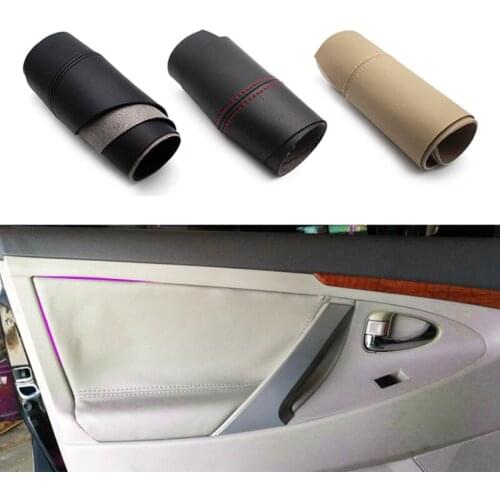 Car Center Console Armrest Box / Door Handle Panel Microfiber Leather Protection Cover For Toyota Camry 2006 - 2009 2010 2011