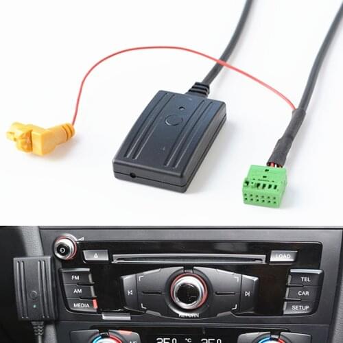 Car Bluetooth Microphone Phone Call Handsfree Kit Music AUX-IN Audio Adapter for Audi Q5 A6L A4L Q7 A5 S5 Retrofit MMI 3G AMI