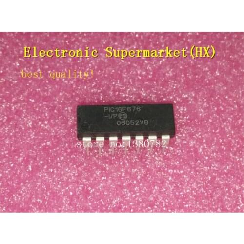 Free Shipping 10pcs/lots PIC16F676-I/P PIC16F676 PIC16F676-IP DIP-14 New original IC