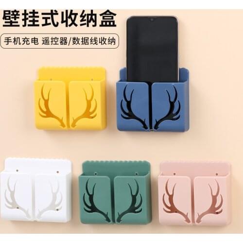 Home Appliance Remote Holder Storage Box Bedroom Free Punch Wall Storage Rack Wall Shelf Shelf Organizer Closet Organizer