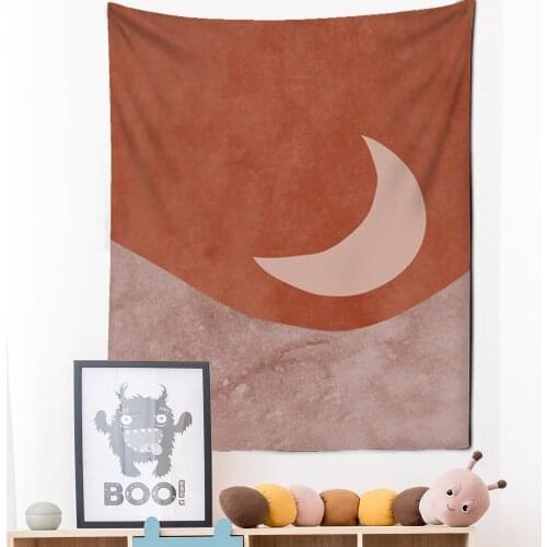 Art Moon Tapestry Wall Hanging Bohemian Printed Microfiber Fabric Home Decoration Bedspreadx Wall Tapestry