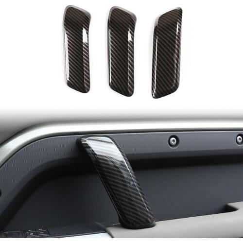ABS Car Door Handle Cover 3 Pcs for Land Rover Defender 90 110 2020 2021 Modification Accessories (Low Version)