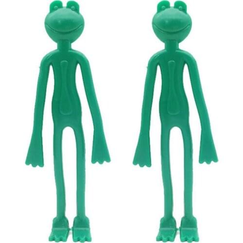 2pcs Cute Cartoon Frog Plant Ties Twisting Garden Branch Strap Bendable Reusable Wire Clips Household Gardening Decoration