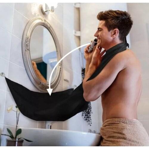 Men Face Shaved Hair Apron Bathroom Apron Beard Shaving Apron Bib Trimmer for Men Waterproof Apron Household Cleaning Protector