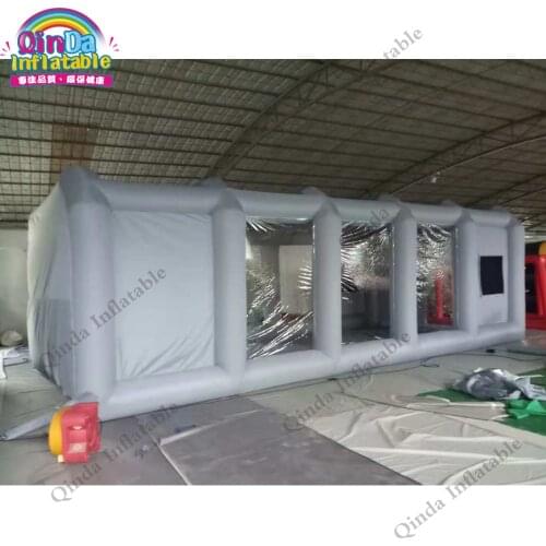 Grey color mobile work station car painting room inflatable spray tent for car painting