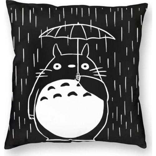 Ghibli Neighbor Totoro Pillow Cover Home Decorative Totoro Painting Cushion Cover Throw Pillow For Car Double-Sided Printing