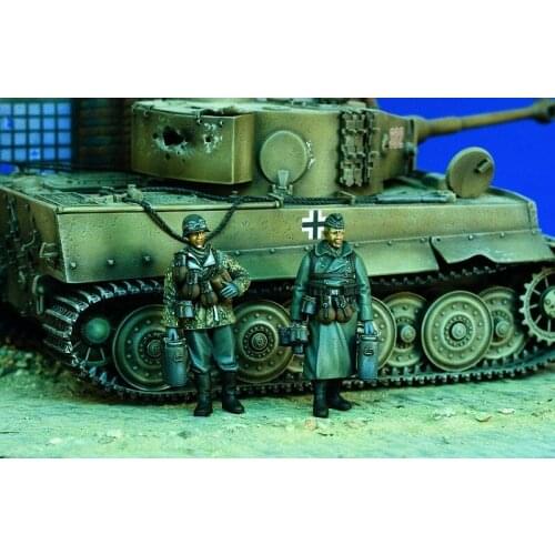 German resin soldier of World War II German soldier two-person kit model 1：35