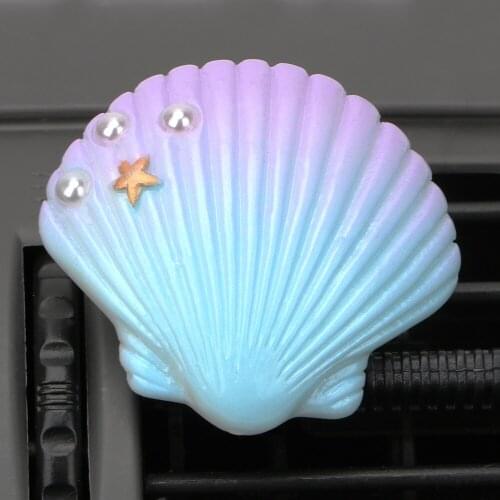 Smell Diffuser Air Freshener Air Conditioning Vent Clip Interior Accessories Shell Car Perfume Car-styling Solid Aromatherapy