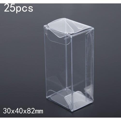 5/10/15/25pcs 30x40x82mm1/64 Model Car Plastic Display Box Transparent Protective PVC Box For Matchbox Toy Car