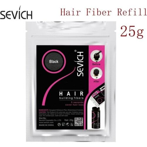 Sevich Hair Building Fiber Keratin Extension Powder for Hair Loss Product Thinning Thickening Hair Spray Applicator 25g Refill