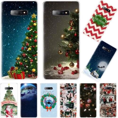 Merry Christmas Phone Case For Samsung Galaxy S5 S6 S7 S8 S9 S10 S10e S20 edge plus lite