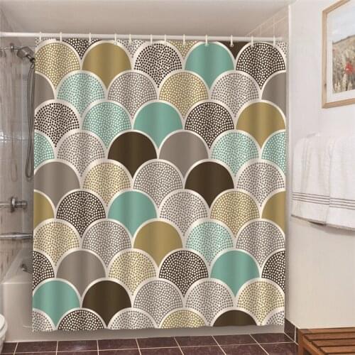 Sexy Bikini Pattern Printed Bathroom Curtain Waterproof Fabric Polyester Shower Curtain