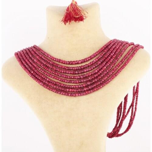 UM US JEWELRY Ruby Gemstone Necklace