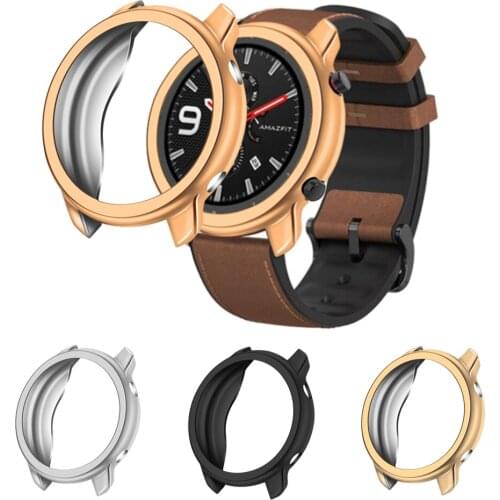 Protective Cover Case For Amazfit GTR 47mm Watch Protector Frame For Huami Amazfit GTR 47MM Plating Bumper Shell Soft TPU Case