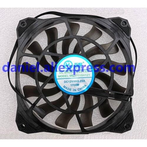 12015 12CM fan HTPC ITX small chassis cooling 4-wire hydraulic ultra-thin temperature-controlled fan