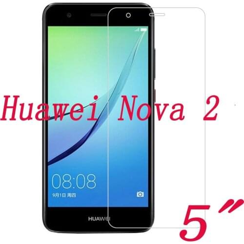 2PCS Tempered Glass 9H Explosion-proof Protective Film Screen Protector mobile phone for Huawei Nova 2 nova2 5.0"