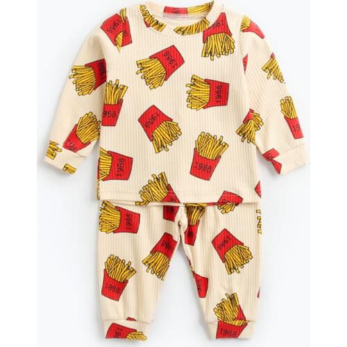 Baby Boys Clothes Set 100% Cotton Girls Pajamas Suit for Childrens Autumn and Winter Clothing Outfits