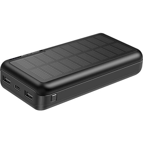 30000mAh Solar Power Bank For Xiaomi Dual USB Portable Charger Powerbank Solar Panel External Battery Camping for iPhone Samsung