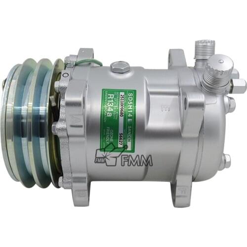 508 SD508 5h14 AC Compressor Tractor Excavator Heavy Duty Truck 12V 24V 2 Groove V Blet Pulley