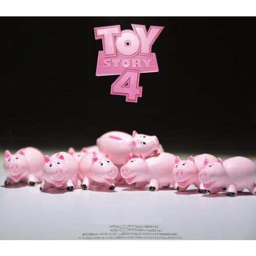 60piece 2.5cm Disney original very small Toy Story ham pig figure toys high quality Hamm pig microlandschaft