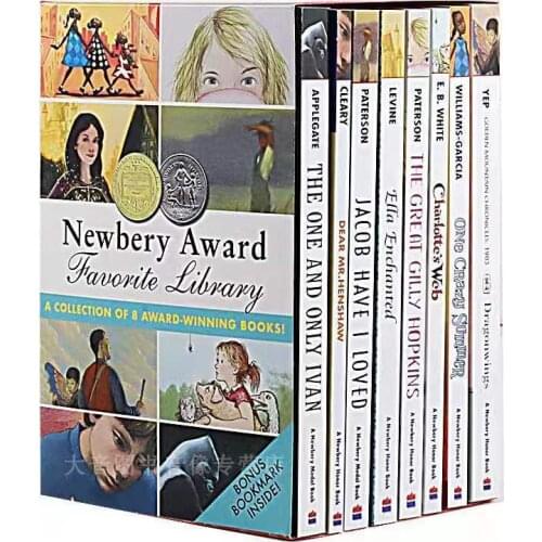 8 Books Newbery Award Favorite Library English Reading Of Growth Story Books For Children Learn English Reading Books
