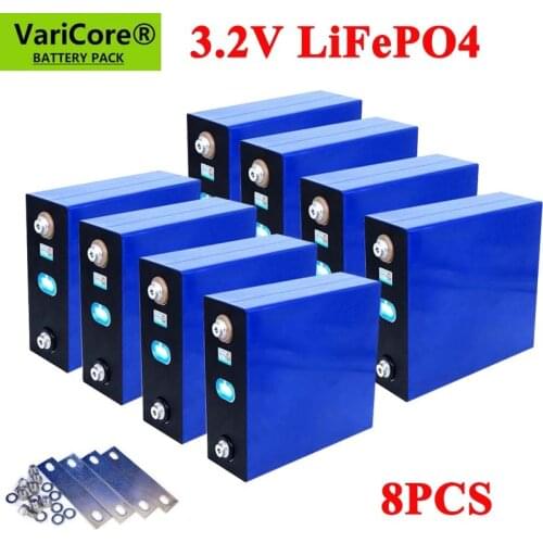 8pcs 3.2v 310Ah 280Ah 200Ah Lifepo4 Rechargeable Battery Lithium Iron Phosphate Solar Cell 12v 24v Grade A Lifepo4 Cell Tax Free