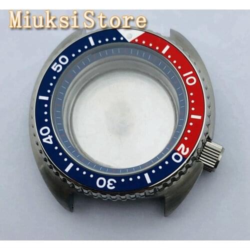 45mm 316L solid stainless steel case sapphire glass with black sterile dial C3 luminous fit NH35 NH36 movement