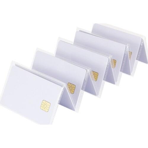 50/100pcs High Quality Empty White IC Card / SLE 4442 Chip Card Contact Smart IC Card