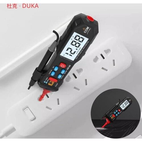 DUKA DLBS-600 LCD Digital Multimeter Pen High Precision With Flashlight Non-contact Detection Sound Light Alarm Easy Measurement