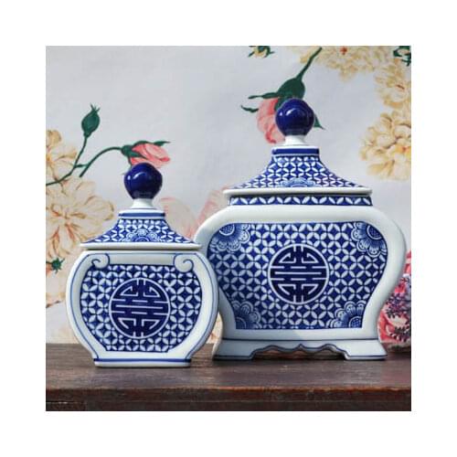 Tao Caicai Chinese Ruyi decorative ceramic tea pot happy wedding gift Home Furnishing ceramic decoration