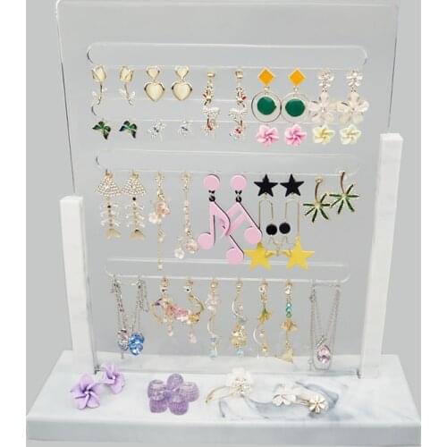 DIY Crystal Epoxy Resin Mold Earrings Rack Silicone Mold Display Stand Earring Pendant Jewelry Rack Storage Set Mold