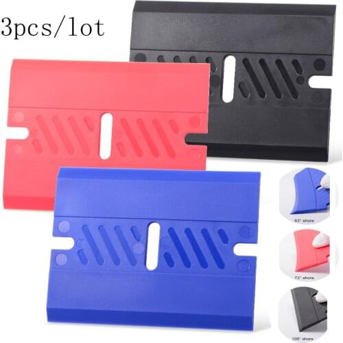 EHIDIS 3PCS Double Edge Razor Squeegee for Vinyl Car Wrapping Window Film Tint Tool Dust Car Stickers Remover Auto Styling Tool