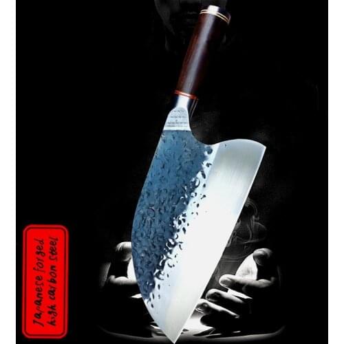 DEHONG Imported Japanese forged sharp chef knife, sharp slicing knife, butcher meat cutter, kitchen stainless steel knife