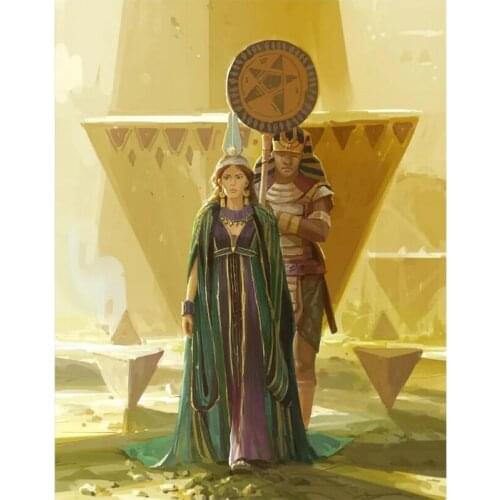 New Daimond Painting Queen of egypt Full 5d Diy Diamond Embroidery Cross-stitch Rhinestone mosaic Home Decoration gift P1016