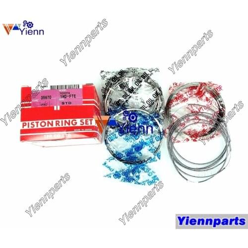 For TOYOTA 1HD-FTE Piston Ring Set 13011-18010 Fit LAND CRUISER 4500 LC80 TOYOTA 1HD-FTE Diesel Engine Parts