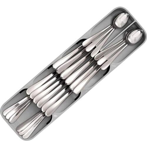 Kitchen Storage Organizer Drawer Cutlery Organizer Tray Spoon Knife Fork Cutlery Separation Storage Box Kitchen Tool Utensils