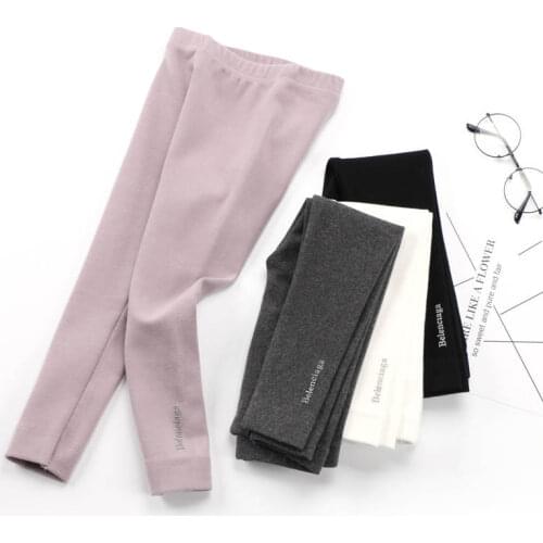 Girls Leggings Casual Elastic Waist Skinny Pants for Girls 2 3 4 5 6 7 8 9 10 Years Children Pants Thicken Girl Leggings 2020