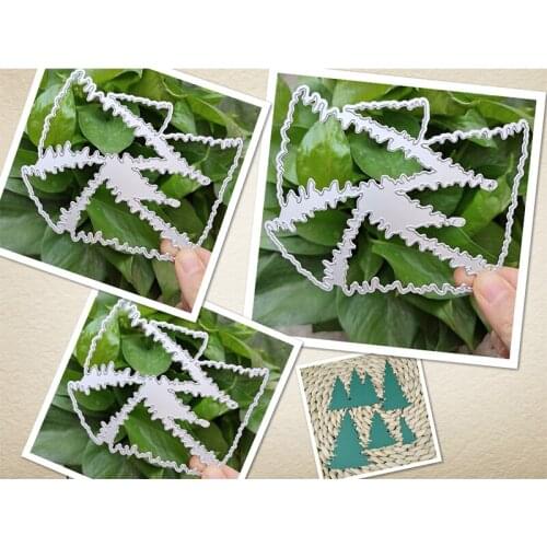 Suitable for Christmas metal cutting die and DIY scrapbook greeting card album making 3D creative Christmas tree 2020 NEW