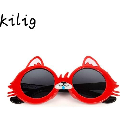Kilig Cute Baby Pink Sunglasses Kids Animal Squirrel Cartoon UV400 Sun Glasses Children Eyewear Glasses for Girls&Boys Gift