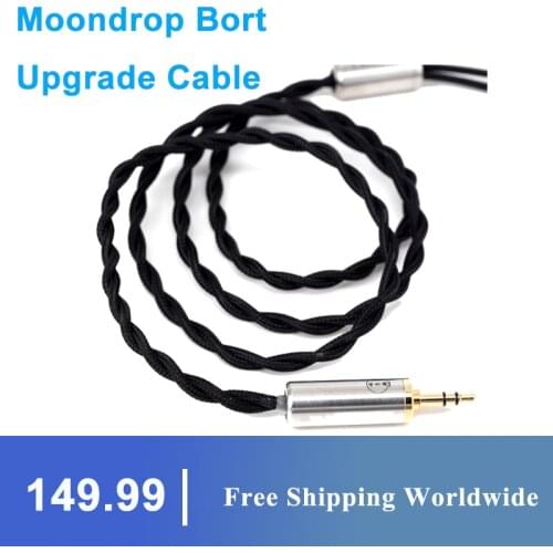 Moondrop Bort Upgrade Cable 480 Core Coaxial Litz Oxygen-free Copper Professional Earphone Upgrade Cable