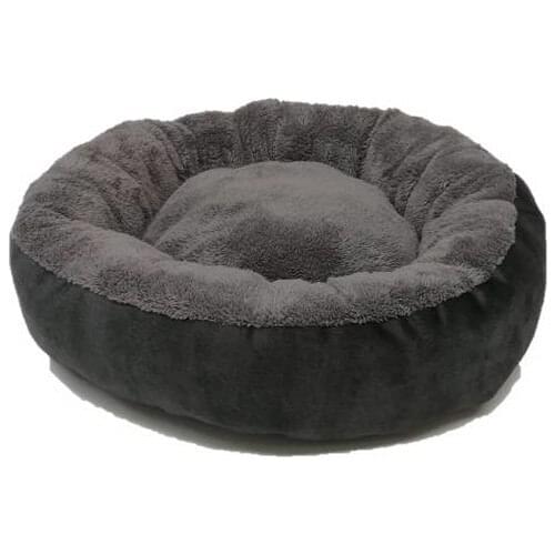 Muud Fashion Washable Donut Cat Bed (47x15) Sponge & Fiber Black