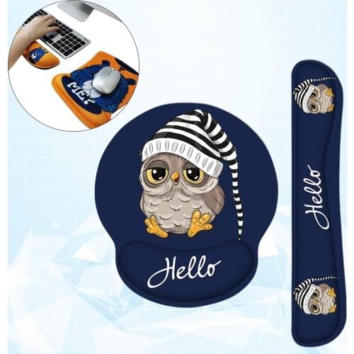 Soft Mouse Wrist Rest Support and Keyboard Wrist Rest Pad Memory Foam for Office Home Durable Comfortable