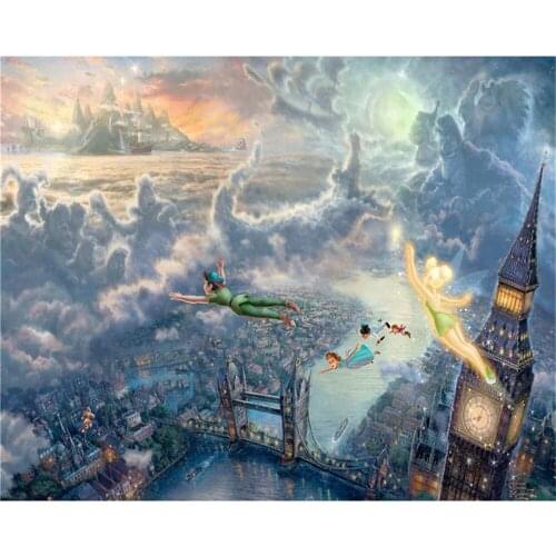 5D Diamond Painting Set Disney Elf Princess Cross Stitch Full Drill Embroidery Mosaic Art Picture Of Rhinestones Home Decoration