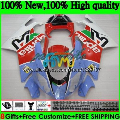 RSV1000R For Aprilia RSV1000 R Mille 03 04 05 06 55BS.37 RSV1000RR RSV 1000 R RR 1000R 2003 2004 Red white hot 2005 2006 Fairing