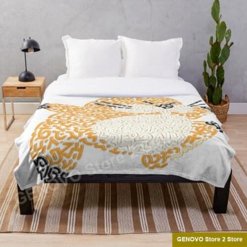 Monty Mole Blanket Fleece Art Print Children Warm Bed Throw Blanket newborn bayby Blanket Boys Adult Gifts