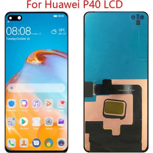 Original 6.1'' For HUAWEI P40 ANA-AN00 TN00 NX9 LX4 LCD Display Screen Digitizer With Frame Part For Huawei P40 LCD